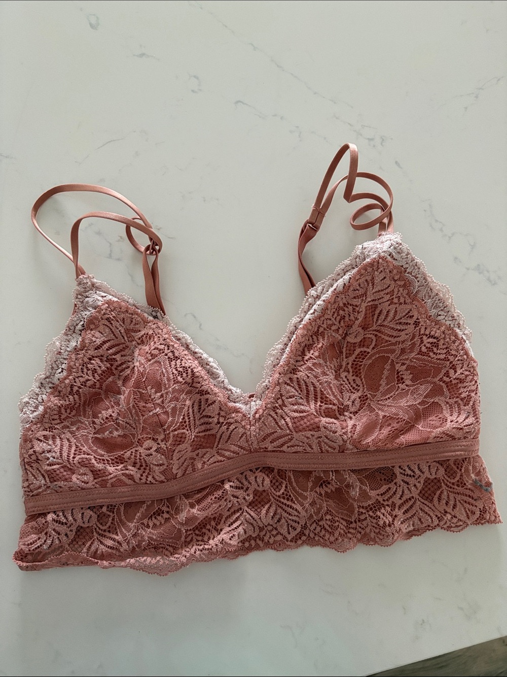 Lace Bralette in Dusty Rose - Women's Intimates